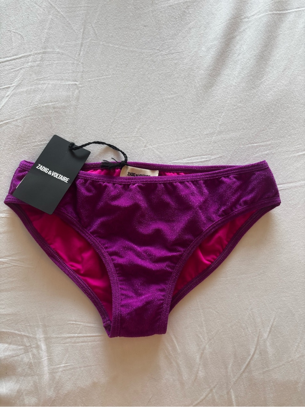 Zadig & Voltaire Purple/Magenta Bikini Bottoms
